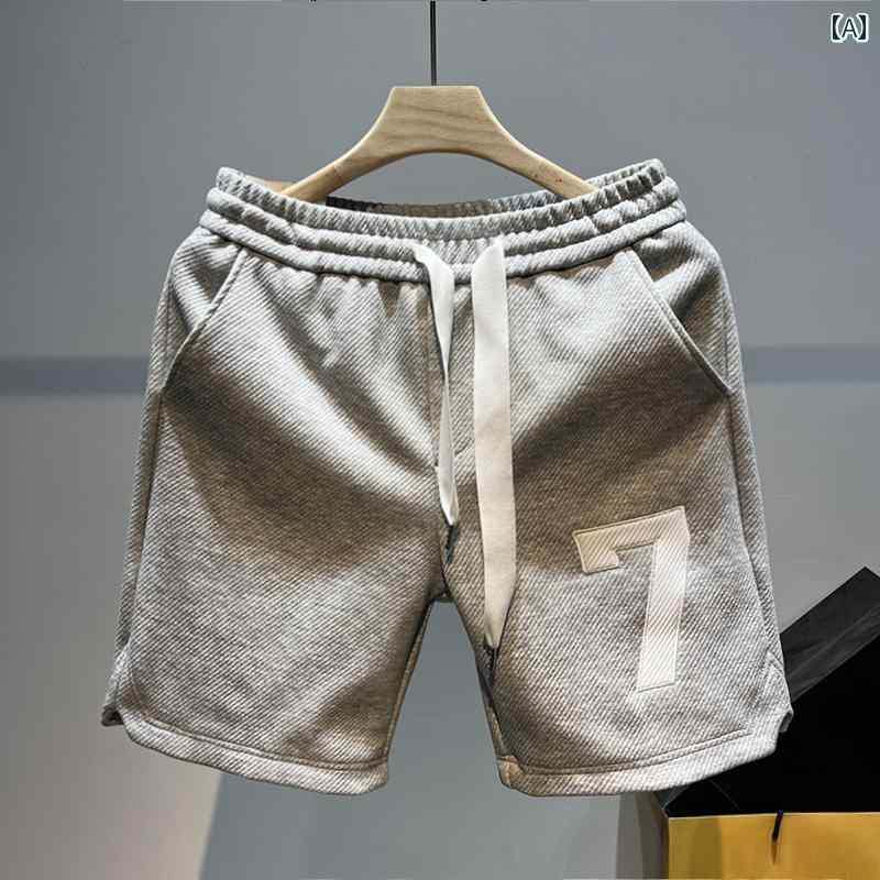 メンズ バスケットボール スタイル ウェア 刺繍入り カジュアル ショート パンツ メンズ 夏 ゆったり 大きいサイズ アメリカン ランニング スポーツ バスケットボール