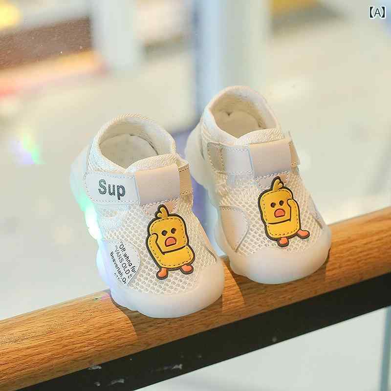 ベビー サンダル 夏の 男の子用 ベビー シューズ 子供用 メッシュ 通気性 サンダル 春秋 1 ～ 3歳の 女..