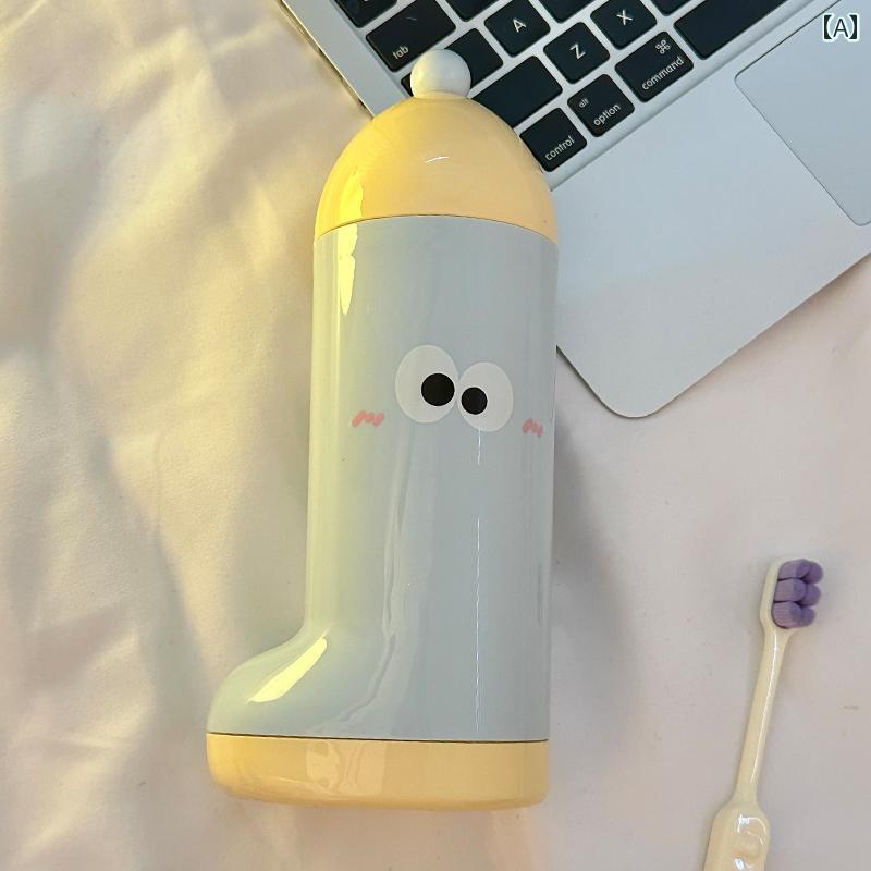 歯ブラシカップ おしゃれ 蓋 付きの かわいい 旅行用 洗面 カップ 歯 ブラシと 歯磨き 粉の 保管に 持ち 運び 可能 子供用の 高価な