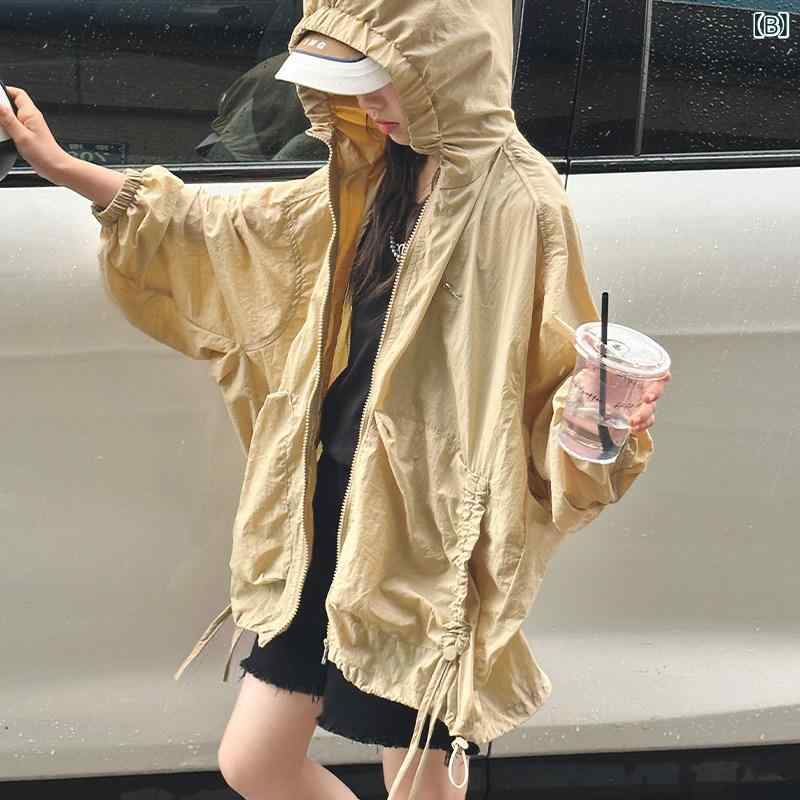 パーカー キッズ 女の子 長袖 接触冷感 薄手 羽織り 紫外線対策 UVカット 軽い ロ...