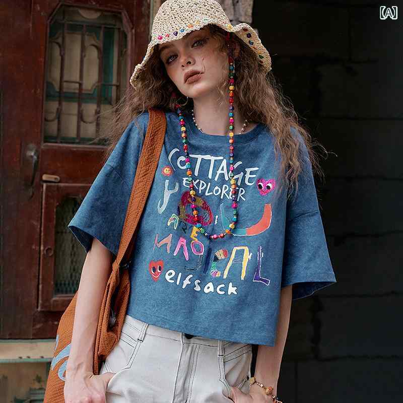 カットソー レディース おすすめ カットソー レディース おすすめ ピンク 文字の グラフィティ プリント 半袖 Tシャツ レディース 2025 夏 ゆったり カジュアル ショート トップ s-share-global-11099614 サポートシェアグローバル パッケージ画像