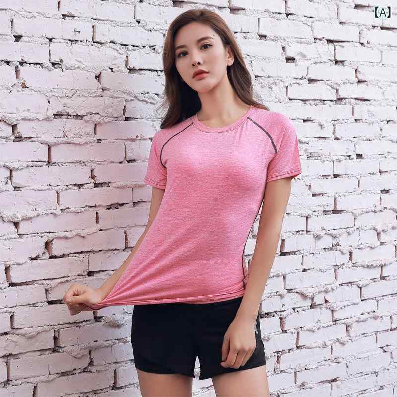レディース 短袖 ヨガ トップス フィットネス Tシャツ ストレッチ タイトフィット ランニング ウェア 速乾 素材 魅力