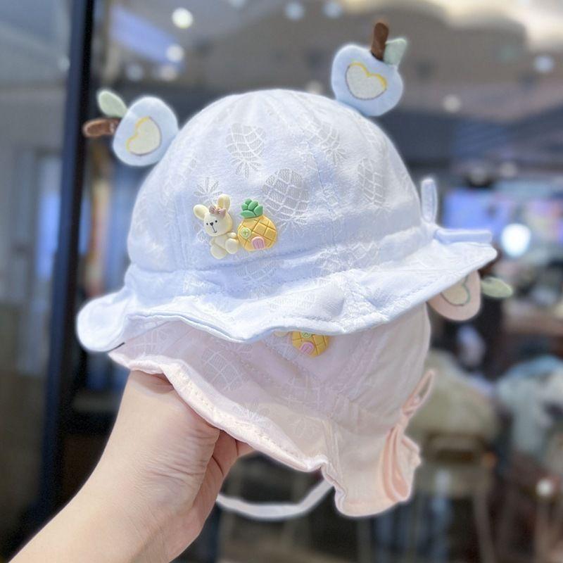 帽子 ベビー用 キッズ かわいい 日よけ 漁師帽 サンハット 紫外線対策 UVカット 軽...
