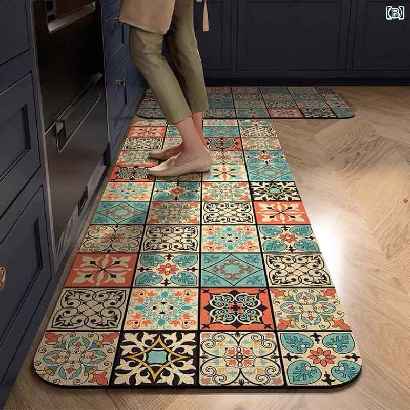 キッチンマット キッチン用 玄関マット 廊下敷き 床保護マット 汚れ防止マット 拭...