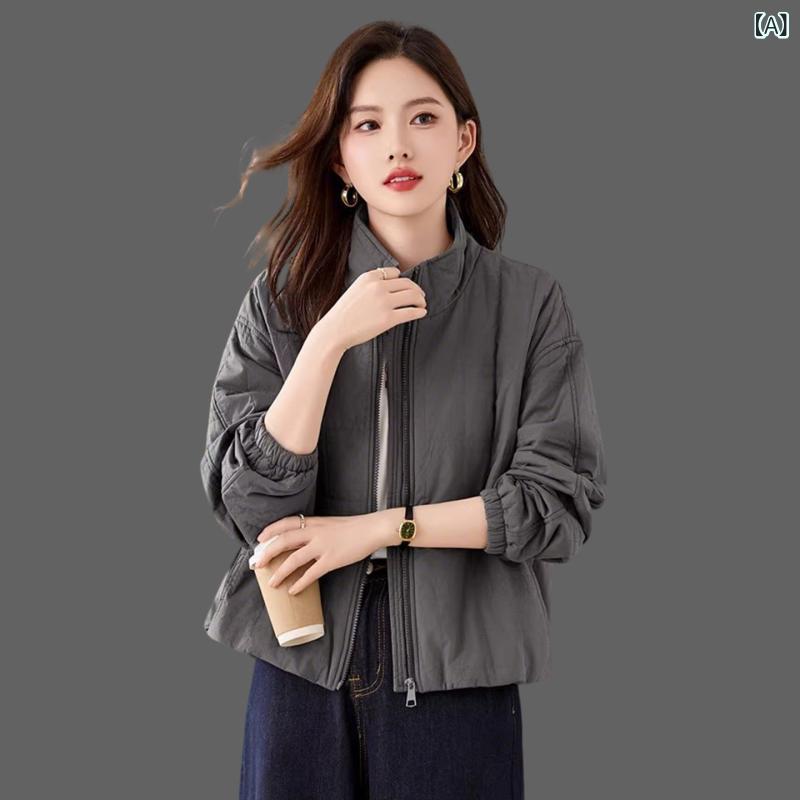 Rakuten - 女性 用 軽量 コットン パッド 入り ジャケット 2025 秋冬 スタイル ゆったり フィット カジュアル 広州 Shisanhang ブランド キルティング コート ベストセラーの ダブル コート。