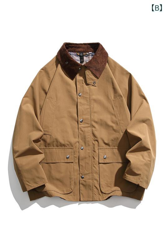 ジャケット メンズ 防 撥水 アウター ワークジャケット ハンティングジャケット ミリタリー レトロ オーバーサイズ 大きいサイズ アウトドア キャンプ カジュアル 釣り 春秋 ライトアウター ブルゾン ジャンパー s-share-global-11082027 サポートシェアグローバル サンプル画像3