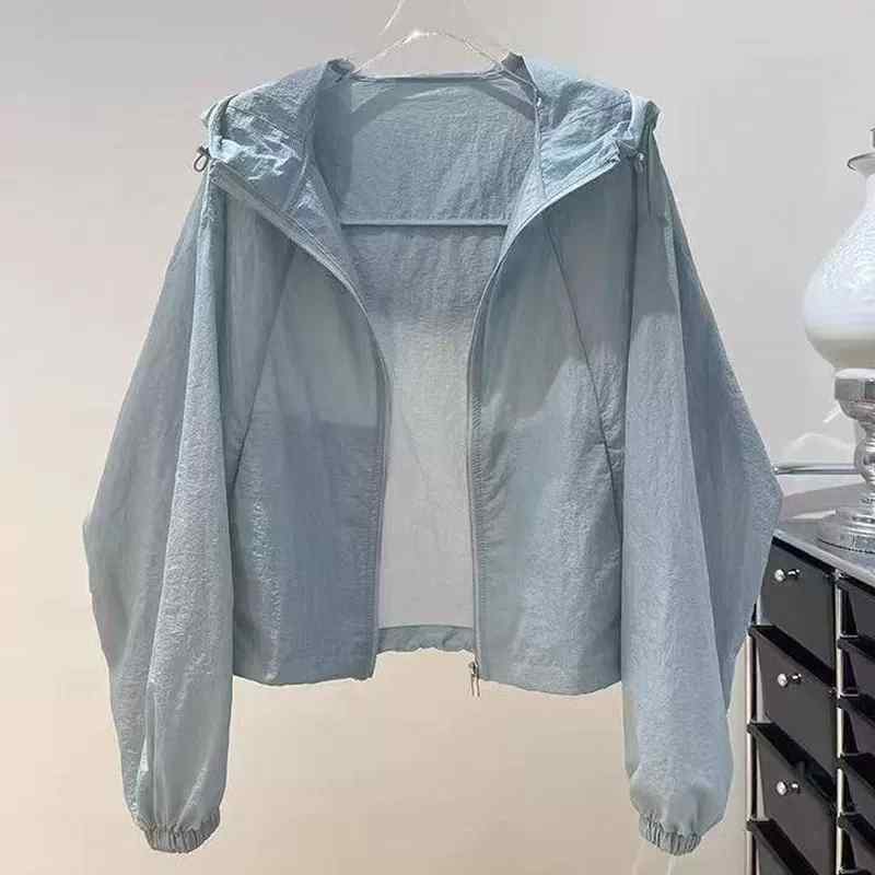 UVカットカーディガン レディース 夏 フード付き 軽量 ゆったり スリムシルエット スタイリッシュ ショート丈 薄手 ワイドフィット 防日焼け 日差し対策 吸湿速乾 普段使い s-share-global-11104338 サポートシェアグローバル パッケージ画像