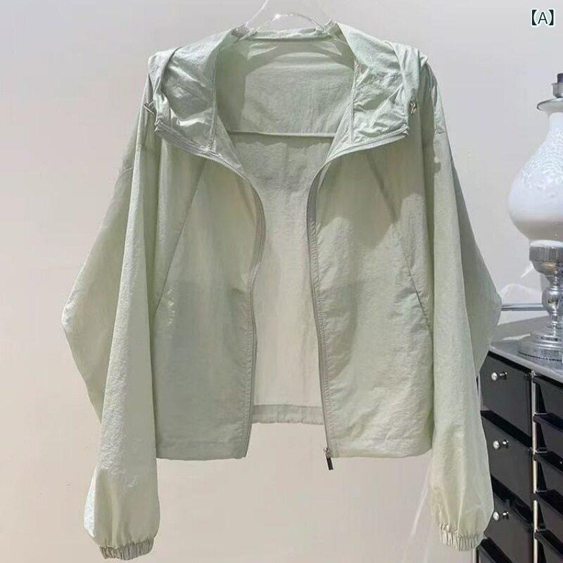 UVカットカーディガン レディース 夏 フード付き 軽量 ゆったり スリムシルエット スタイリッシュ ショート丈 薄手 ワイドフィット 防日焼け 日差し対策 吸湿速乾 普段使い s-share-global-11104338 サポートシェアグローバル サンプル画像2