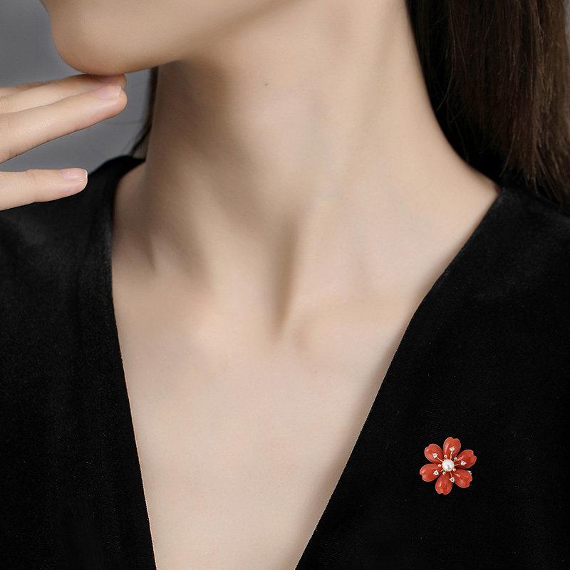 Organdy - レディース ブローチ 高級感 精巧 デザイン 小衆 トレンド ファッション アクセサリー ピン 胸花 別針