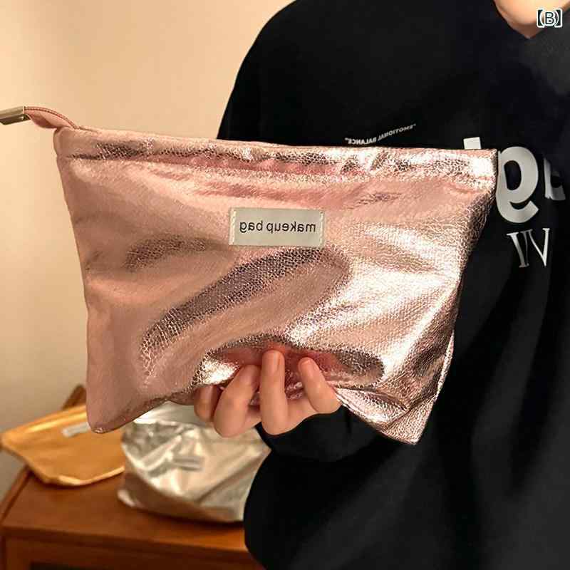 メイクポーチ レディース 大容量 化粧ポーチ 持ち運び 鞄 メイクバッグ 洗面用具入れ 収納袋 コスメポーチ ブラシケース 防水 軽量 コンパクト 仕切り付き 小物入れ 旅行用 出張用 シンプル 高級感 かわいい 収納ケース 機能的 トラベルポーチ 化粧 s-share-global-11115786 サポートシェアグローバル サンプル画像3