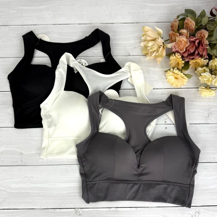 送料無料｜スポーツブラ｜セットアップ｜普段使いにもフィットネス、ヨガにも｜ハーフトップ｜M/L/LL｜87110｜レディース　インナー