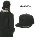 RADIATION キャップ メンズ レディース キッズ レディエイション スナップバック キャップ 帽子 スナップバックキャップ CAP オールドイングリッシュ SHIT 大きいサイズ B系 ストリート系 ヒップホップ ダンス 衣装 USA ブランド ファッション ブラック 黒