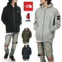 ノースフェイス パーカー メンズ レディース ジップパーカー THE NORTHFACE Square Logo Full Zip スクエアロゴ ボックスロゴ フルジップ 無地 袖ロゴ 厚手 大きいサイズ ゆったり ブランド 裏起毛 S M L XL グレー 黒 紺 カーキ プレゼント 男性 女性 NT62349