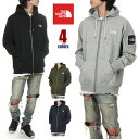 ノースフェイス パーカー メンズ レディース ジップパーカー THE NORTHFACE Square Logo Full Zip スクエアロゴ フルジップ 無地 袖ロゴ 厚手 大きいサイズ ゆったり ブランド 裏起毛 S M L XL グレー 黒 紺 カーキ NT62349