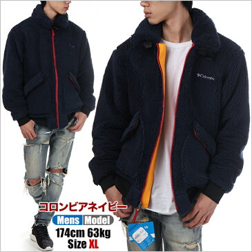 コロンビア ジャケット ボア メンズ レディース COLUMBIA CLARK DOME JACKET モコモコ ボアフリース アウター フリース 大きいサイズ ビッグシルエット ビッグ ビッグサイズ おしゃれ ブランド 防風 黒 紺 ブラック ネイビー S M L XL XXL PM3763