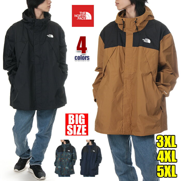 ノースフェイス マウンテンジャケット メンズ ノースフェイス マウンテンジャケット メンズ レディース USAモデル THE NORTH FACE ANTORA Jacket マウンテンパーカー ナイロンジャケット ウインドブレーカー 防寒 撥水 防風 アウター 大きいサイズ ブランド 黒 紺 ブラウン 3XL 4XL 5XL NF0A84K1