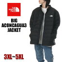 ノースフェイス ダウン ジャケット メンズ USAモデル THE NORTH FACE Aconcagua Jacket ダウンジャケット 防寒 保温 撥水 防風 リサイクル アウター ビッグシルエット 大きいサイズ ファッション ブランド 黒 3XL 4XL 5XL NF0A84KG