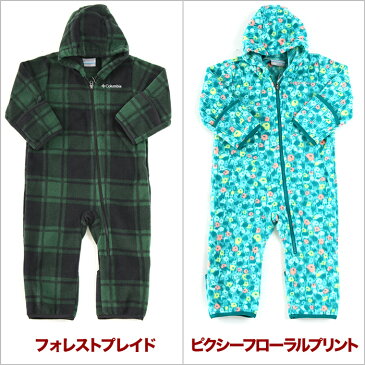 コロンビア ロンパース ベビー COLUMBIA カバーオール SNOWTOP 2 BUNTING 男の子 女の子 赤ちゃん 子供服 防寒 フリース チェック柄 70cm 80cm ブランド ファッション 赤 青 ピンク 迷彩 SN0213