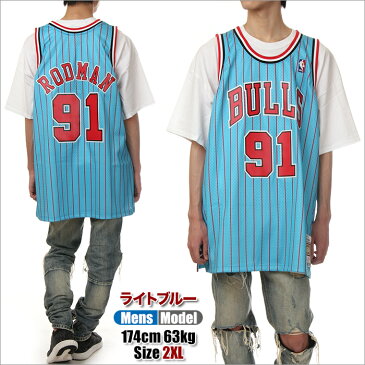 Mitchell&Ness バスケット ジャージ メンズ レディース 大きいサイズ ミッチェル&ネス スウィングマン ジャージー タンクトップ ゲームシャツ メッシュ ユニフォーム ブルズ レイカーズ ロッドマン ピッペン オニール マジック ジョンソン