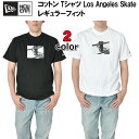 ニューエラ Tシャツ メンズ レディース NEW ERA SS TEE LA SERIES SKATE 大きいサイズ 半袖 ロゴ ビッグT ストリート スケート ヒップホップ ダンス 衣装 ファッション おしゃれ ゆったり ブランド 白 黒 L XL 2XL