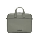 【半額以下】 エンポリオ アルマーニ EMPORIO ARMANI 2WAY レザーブリーフケース ビジネスバッグ ショルダーバッグ メンズ 牛革 ライトグレー イタリア ブランド