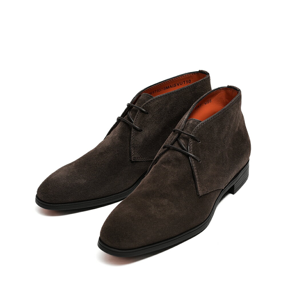 SALE ȡ Santoni ɥ쥶 å֡ ߥɥ륫å 塼 ץ졼ȥ  ֥饦 ꥢ ֥ MADE IN ITALY MGSI17937MAISVU