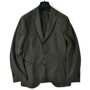 【SALE】【半額以下】ボリオリ BOGLIOLI K.JACKET ケージャケット テーラード ジャケット 段返り3Bシングル 秋冬 ストレッチ メンズ ヴァージン ウール ヘリンボーン カーキ イタリア ブランド MADE IN ITALY アンコンジャケット