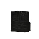 【スーパーDEAL】 ドルチェ&ガッバーナ DOLCE & GABBANA ポケットチーフ メンズ コットン 100% メッシュ編み ブラック イタリア ブラン...