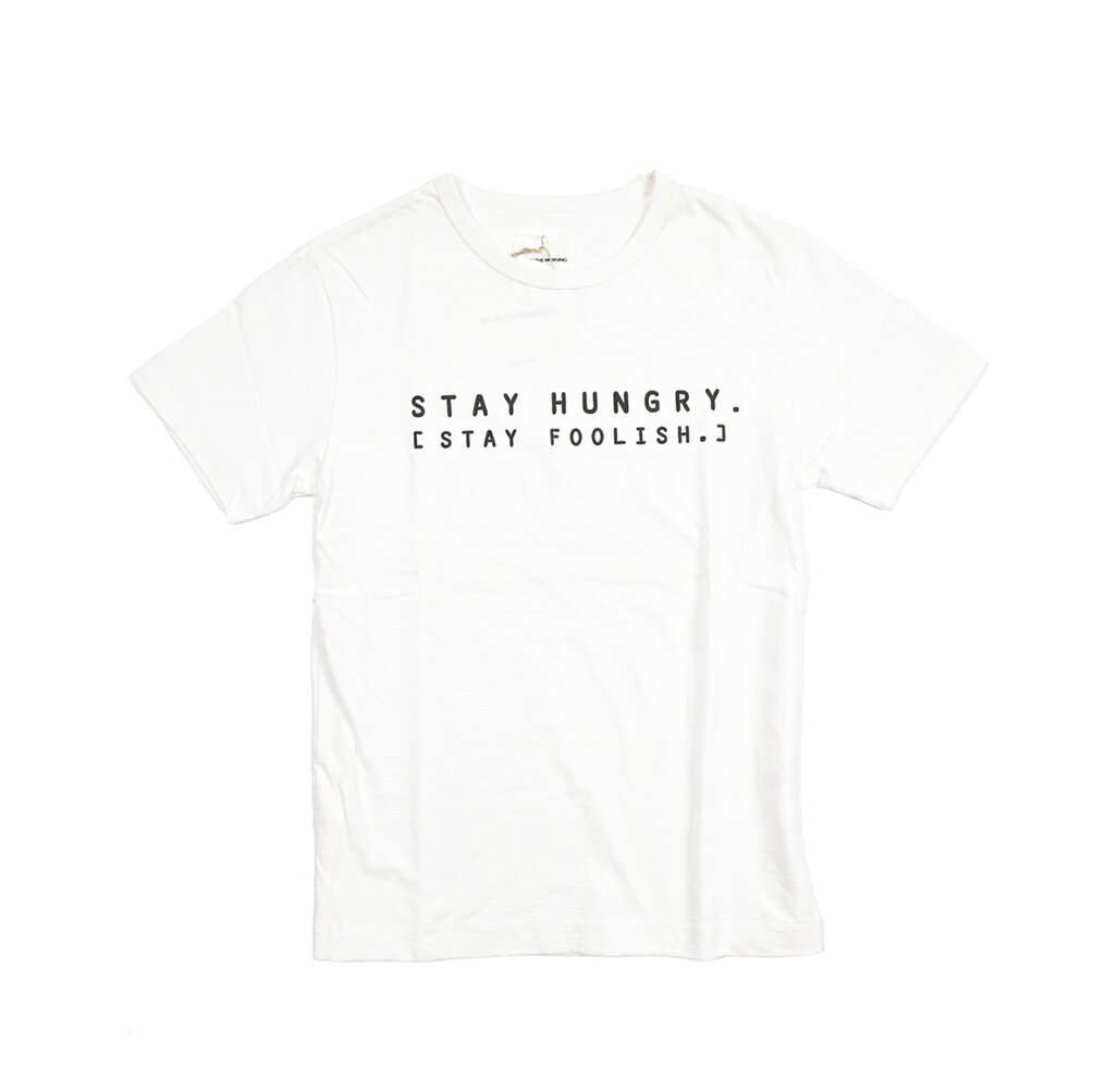 Rakuten - シックスインザモーニング SIX IN THE MORNING ロゴ Tシャツ カットソー クルーネック 半袖 春夏 メンズ コットン 100% ホワイト MADE IN JAPAN