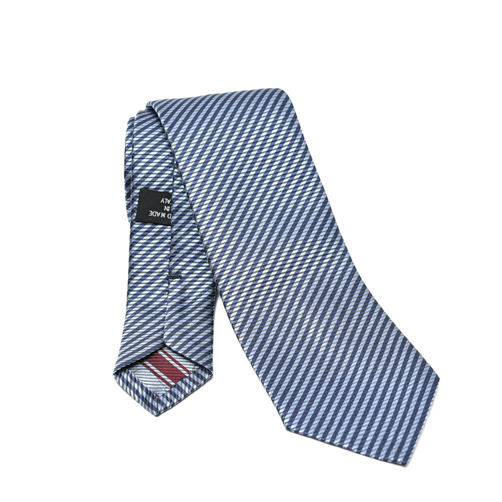 【P20倍】【SALE】 ジョルジオ アルマーニ GIORGIO ARMANI ネクタイ オールシーズン メンズ シルク 100% レジメンタル ブルー イタリア ブランド MADE IN ITALY ビジネス ギフト プレゼント ラッピング無料