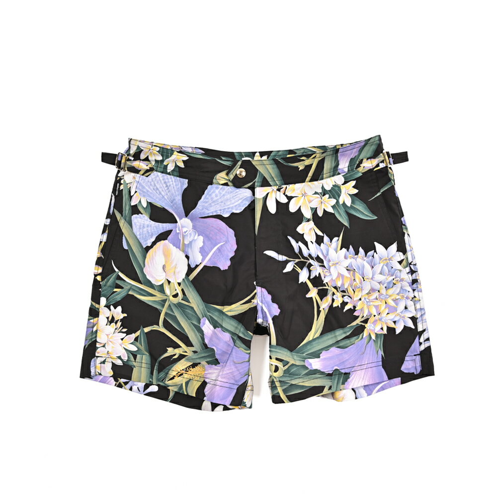 Rakuten - トムフォード TOM FORD 水着 スイムウェア ショーツ 海パン ショートパンツ メンズ ボタニカル柄 ブラック イタリア ブランド MADE IN ITALY 旅行 バカンス リゾート