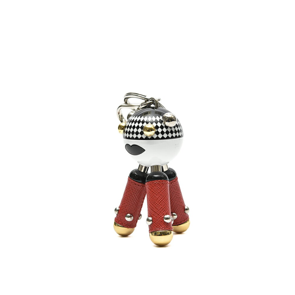 【スーパーSALE】 プラダ PRADA バッグチャーム キーホルダー キーリング ストラッ...