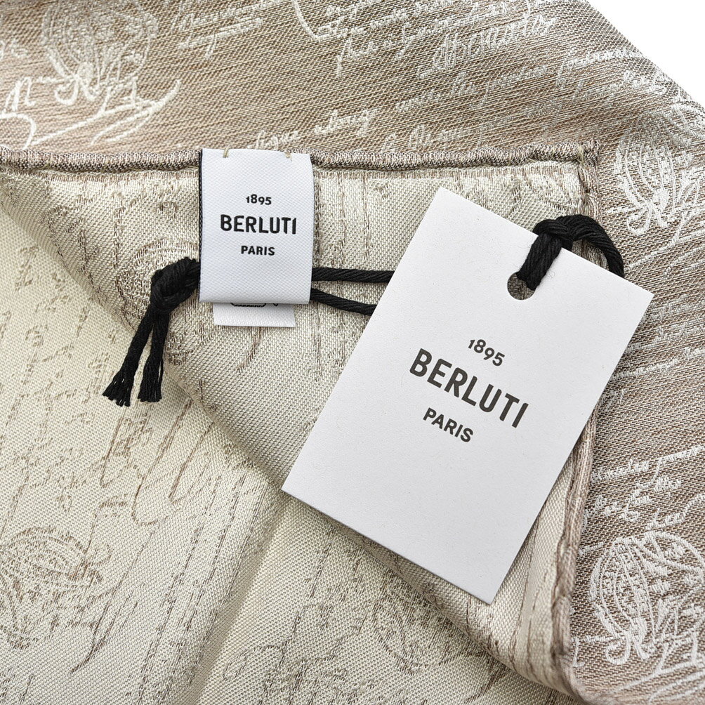 �ڥ��ꥢ��󥹡� �٥��åƥ� BERLUTI ������å� �ݥ��åȥ����� ��� �ޥ�٥꡼���륯 100% �١����� �ե�� �֥��� MADE IN ITALY �ե����ޥ� �ѡ��ƥ��� �뺧�� ���ե�