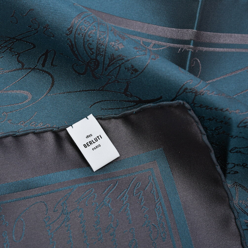 �ڥ��ꥢ��󥹡� �٥��åƥ� BERLUTI ������å� �ݥ��åȥ����� ��� �ޥ�٥꡼���륯 100% ���꡼�� �ե�� �֥��� MADE IN ITALY �ե����ޥ� �ѡ��ƥ��� �뺧�� ���ե�