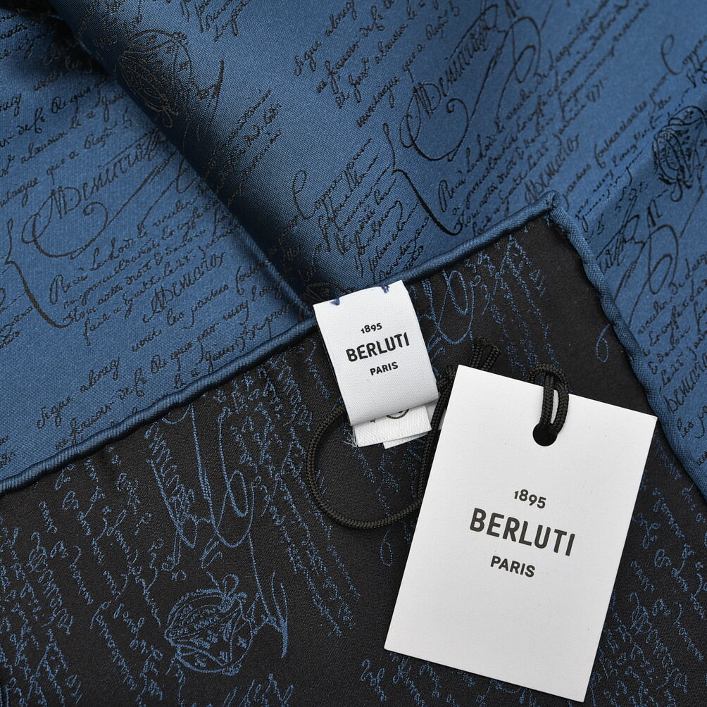 �ڥ��ꥢ��󥹡� �٥��åƥ� BERLUTI ������å� �ݥ��åȥ����� ��� �ޥ�٥꡼���륯 100% �ͥ��ӡ� �ե�� �֥��� MADE IN ITALY �ե����ޥ� �ѡ��ƥ��� �뺧�� ���ե�