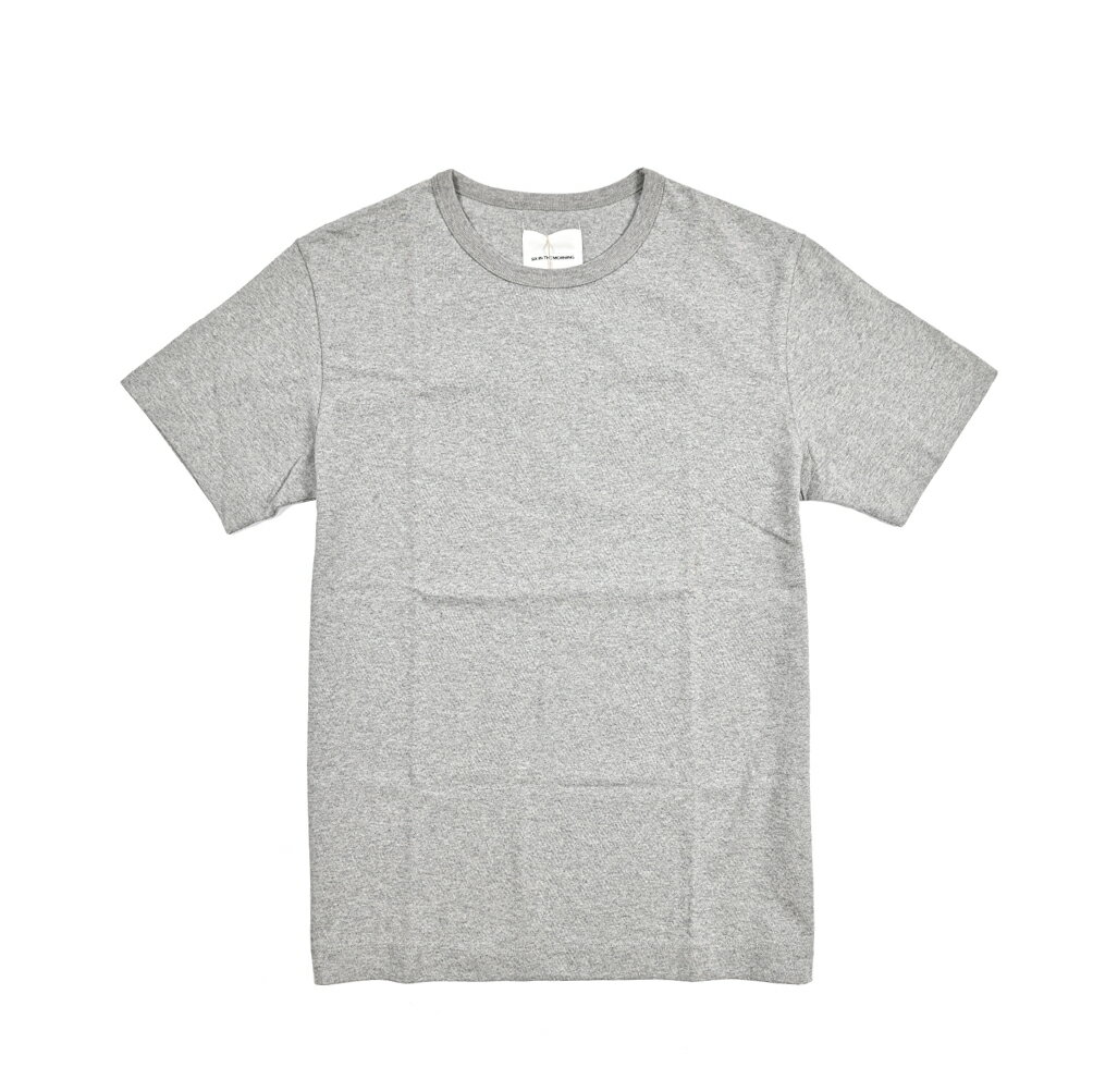 Rakuten - シックスインザモーニング SIX IN THE MORNING ロゴ Tシャツ カットソー クルーネック 半袖 春夏 メンズ コットン 100% グレー MADE IN JAPAN