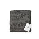 ベルルッティ BERLUTI スクリット ポケットチーフ メンズ マルベリーシルク 100% ダークグレー フランス ブランド MADE IN ITALY フォ...