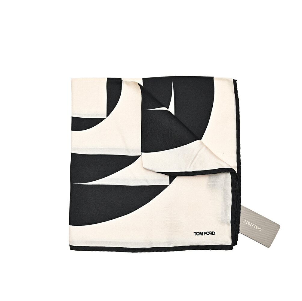 �ȥ�ե����� TOM FORD �ݥ��åȥ����� ��� ���륯 100% ���� �ۥ磻�ȡߥ֥�å� �����ꥢ �֥��� MADE IN ITALY �ե����ޥ� ...