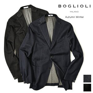 【秋冬早割】【半額以下】ボリオリ BOGLIOLI K.JACKET テーラード アンコンジャケット 2Bシングル 秋冬 春 3シーズン ストレッチ ジャージー メンズ コットン 100％ 2色展開 イタリア ブランド MADE IN ITALY 大きいサイズ