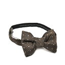 トムフォード TOM FORD パピヨン 蝶ネクタイ ボウタイ メンズ シルク 100% ドット ブラウン イタリア ブランド MADE IN ITALY フォ...