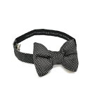 トムフォード TOM FORD パピヨン 蝶ネクタイ ボウタイ メンズ シルク 100% ヘリンボーン ブラック×シルバー イタリア ブランド MADE IN ...