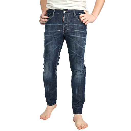 【SALE】 ディースクエアード DSQUARED2 SKATER JEAN スケーター デニムジーンズ スキニーフィット 5ポケット パンツ メンズ DARK CLEAN WASH コットンストレッチ イタリア ブランド MADE IN ITALY