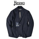 ヘルノ HERNO ESSENCE ブレザー イージージャケット テクニカル2wayストレッチ 2Bシングルブレスト 春夏 メンズ ライトアウター REGULAR FIT 軽量 撥水加工 ネイビー イタリア ブランド