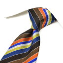 【スーパーSALE】【半額以下】【P20倍】 エトロ ETRO ネクタイ ワイドタイ メンズ シルク コットン レジメンタル マルチカラー イタリア ブランド MADE IN ITALY ビジネス ギフト プレゼント ラッピング無料