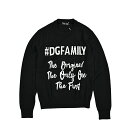 【P20倍】 ドルチェ&ガッバーナ DOLCE & GABBANA #DGFAMILY ニットセーター クルーネック ミドルゲージ 長袖 秋冬 メンズ ヴァージ...