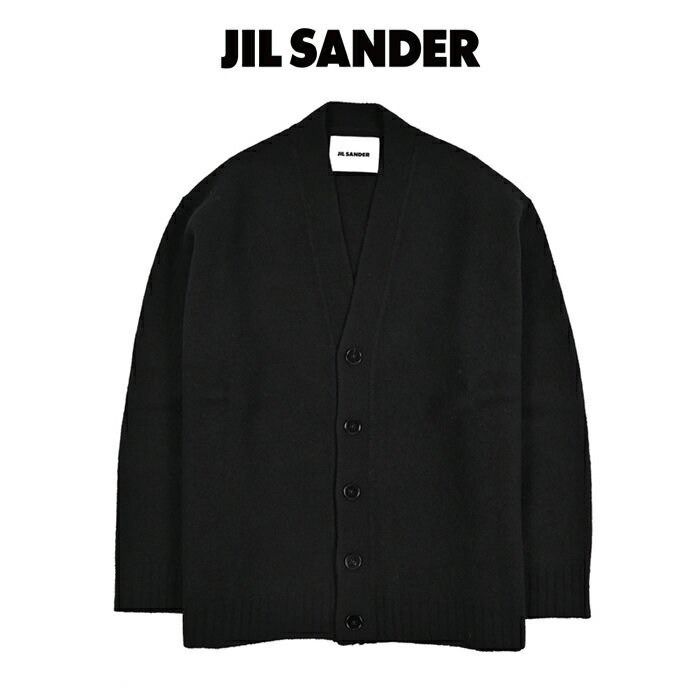 樂天商城 - 【SALE】 ジルサンダー JIL SANDER 【2026年 春夏新作】 ニットカーディガン ミドルゲージ 春 秋 3シーズン メンズ MERINO BOILED WOOL ボイルドウール 100% ブラック イタリア ブランド MADE IN ITALY