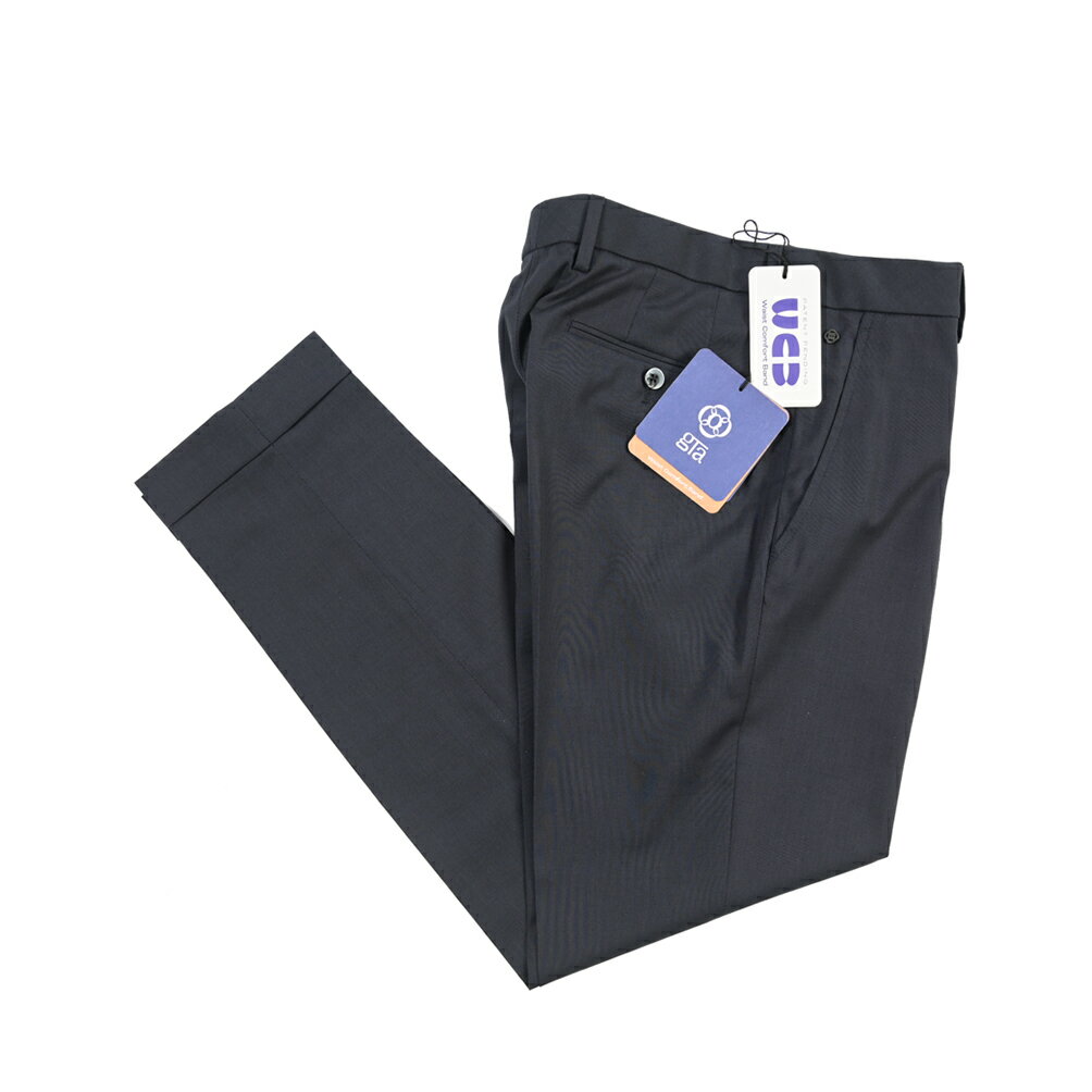 乐天商城 - 【春夏先行セール】【40％OFF】 ジーティーアー GTA RICCARDO リカルド SLIM スリム スラックス ワンタック パンツ 春夏 メンズ WAIST COMFORT BAND ポリエステル ヴァージンウール ビスコース ストレッチ ネイビー イタリア ブランド