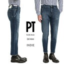  ピーティートリノ デニム PT TORINO DENIM 23-24AW さらにお値下げ！ Indigo Special INDIE インディ デニム ジーンズ ストレッチ パンツ オールシーズン メンズ ブルー イタリア ブランド PT05