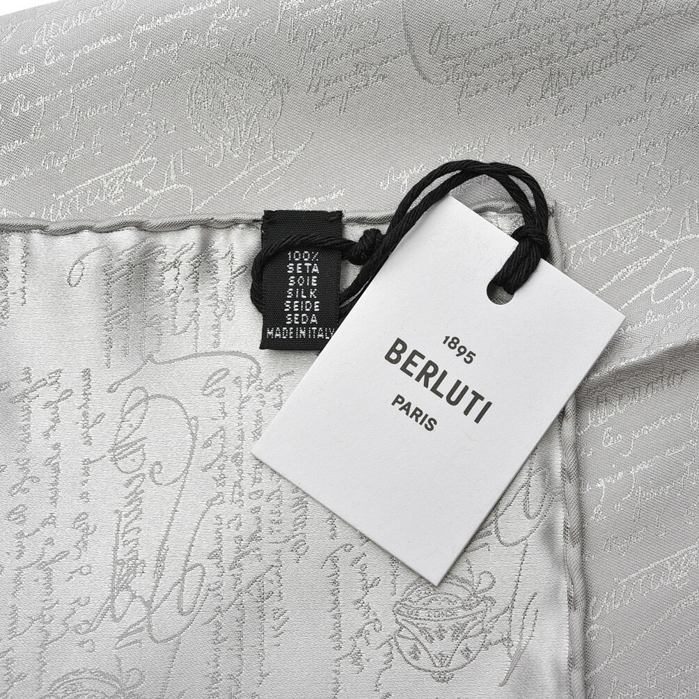 �ڥ��ꥢ��󥹡� �٥��åƥ� BERLUTI ������å� �ݥ��åȥ����� ��� ���륯 100% ����С� �ե�� �֥��� MADE IN ITALY �ե����ޥ� �ѡ��ƥ��� �뺧�� ���ե�