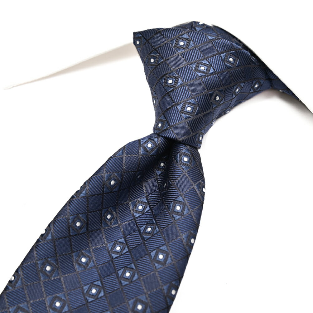 【クリアランス】【半額以下】 ジョルジオ アルマーニ GIORGIO ARMANI ネクタイ オールシーズン メンズ シルク 100% 総柄 ネイビー イタリア...